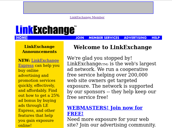 LinkExchange screenshot